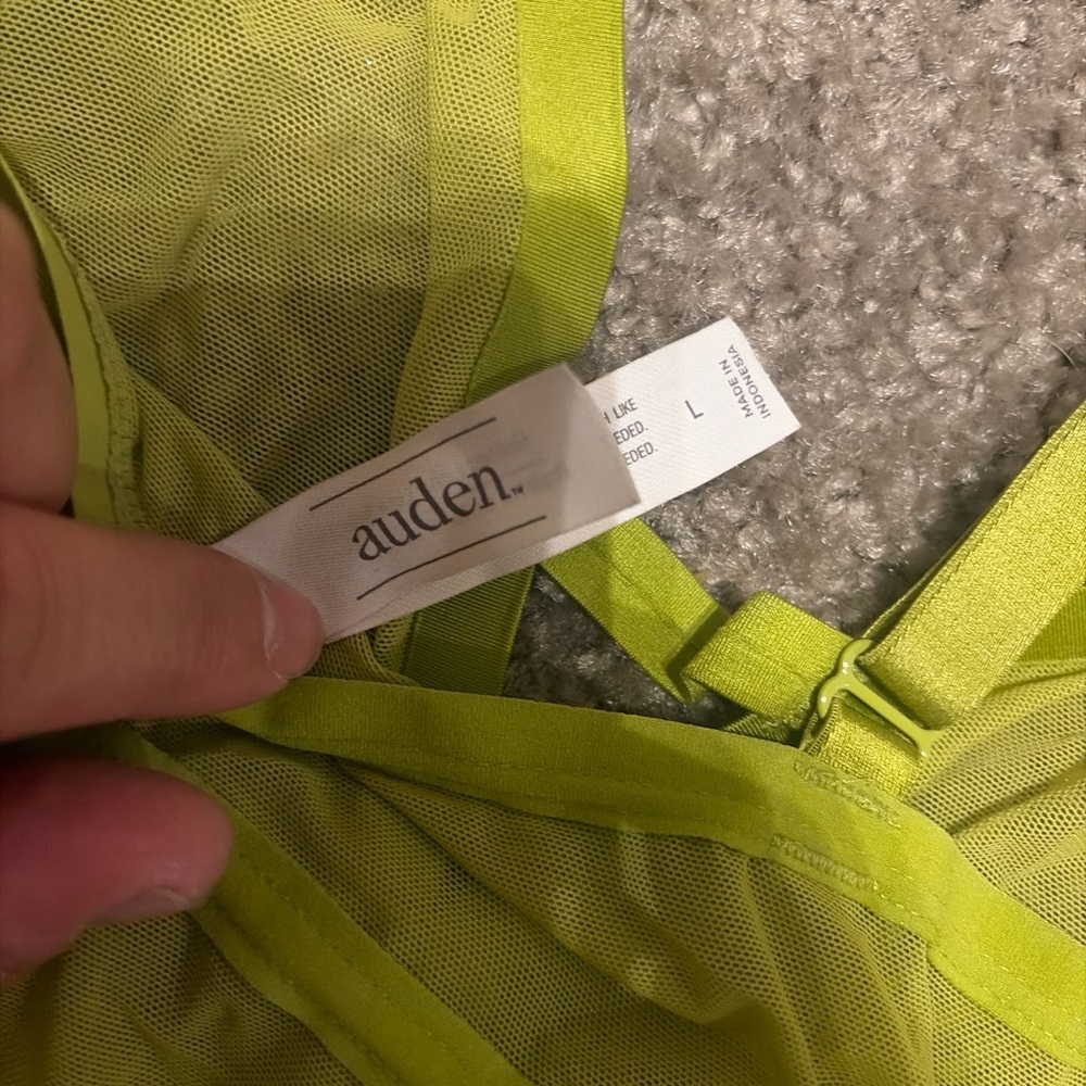 Auden Bright Green Mesh Intimate Wear